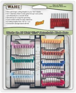 Wahl 5-N-1 SS Snap On Comb Set - 8 Pcs