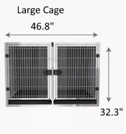 LARGE STAINLESS STEEL MODULAR CAGE