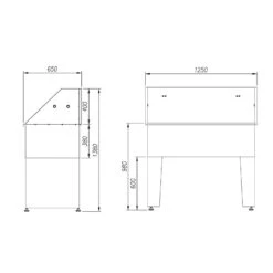 Pet-Agree Deluxe Standard Tub Stainless Steel BTS-136 -Beauty Tool Store BTS 136 DELUXE STAINLESS STEEL TUB PIC 3
