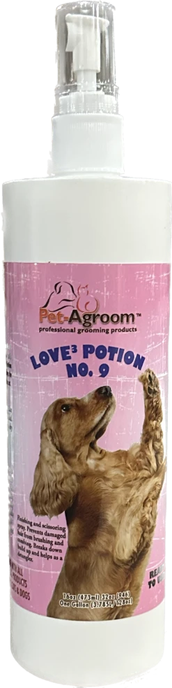 Pet-Agroom Love Potion No. 9 - Finishing And Scissoring Spray - 16 Oz.