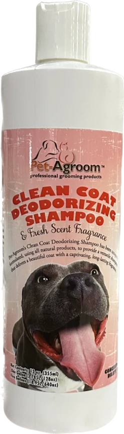 Pet AGroom Clean Coat Deodorizing Shampoo - 16 Oz