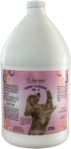 Pet-Agroom Love Potion No. 9 - Finishing And Scissoring Spray - Gallon
