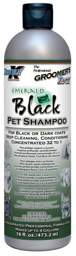 Groomer's Edge Emerald Black Shampoo - 16oz