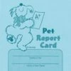 Pet Report Cards - Blue 50 Count Pack -Beauty Tool Store PET REPORT CARDS BLUE