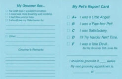 Pet Report Cards - Blue 50 Count Pack -Beauty Tool Store PET REPORT CARDS BLUE middle