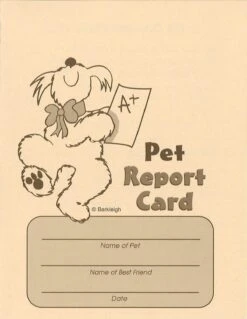 Pet Report Cards - Tan 50 Count Pack