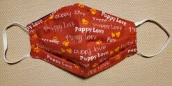Stardog Fabric Face Mask - Puppy Love Print