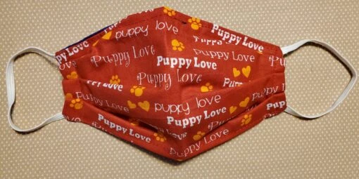 Stardog Fabric Face Mask - Puppy Love Print
