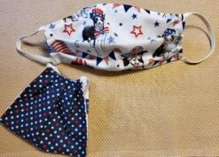 Stardog Fabric Face Mask - Patriotic Dog Print
