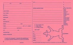 Giant Klip Cards 5x8 Pink - Qty 100